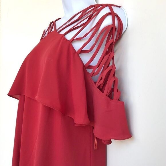 NWT Gianni Bini Marina Dress Spiced Red size S - Picture 6 of 11